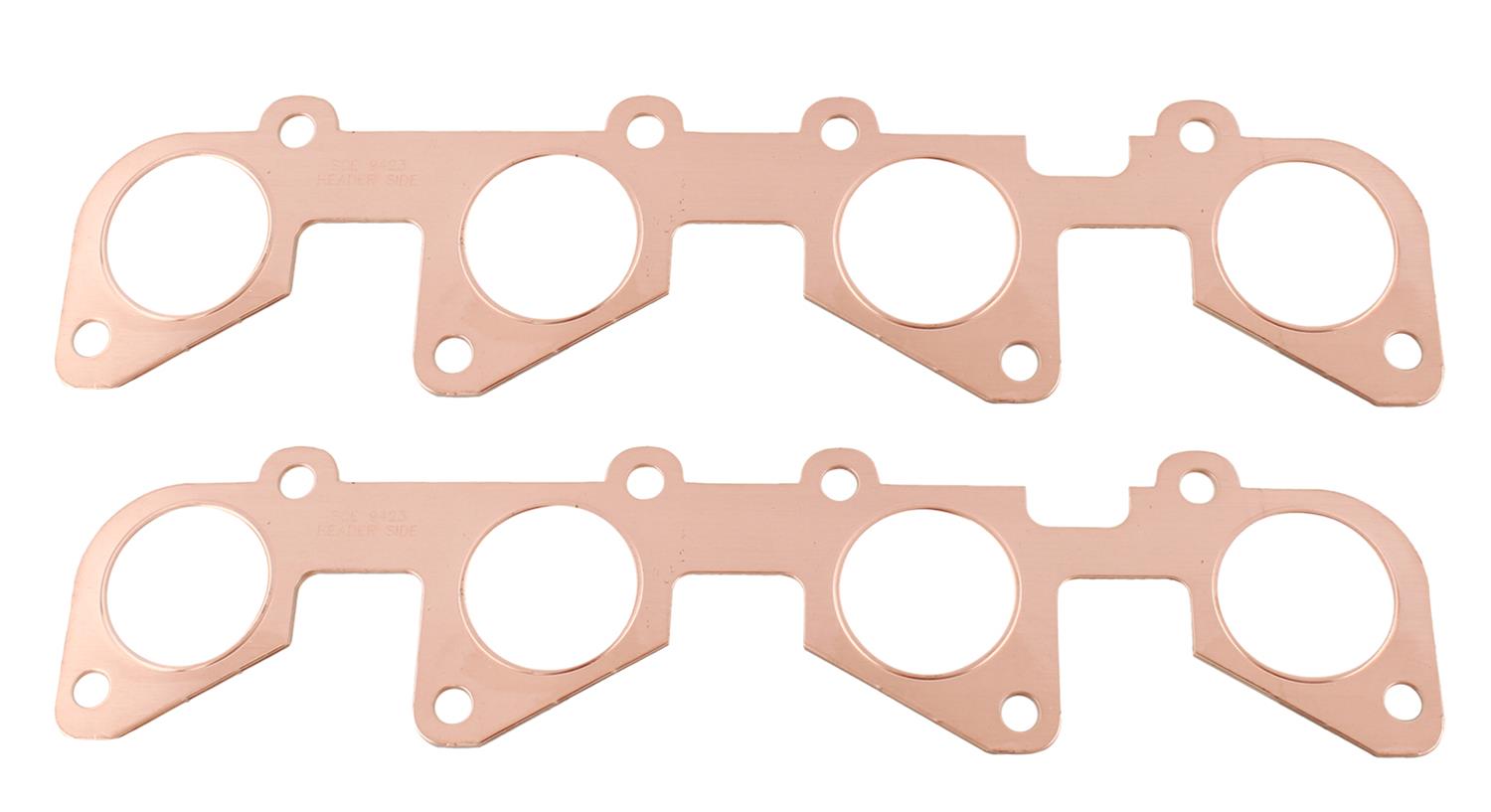 SCE Pro Copper Embossed Exhaust Gaskets 9423 Header and Manifold Gaskets, Embossed, Stock Port, for Lexus 1UZ-FE, Lexus, 4.0L, Pair
