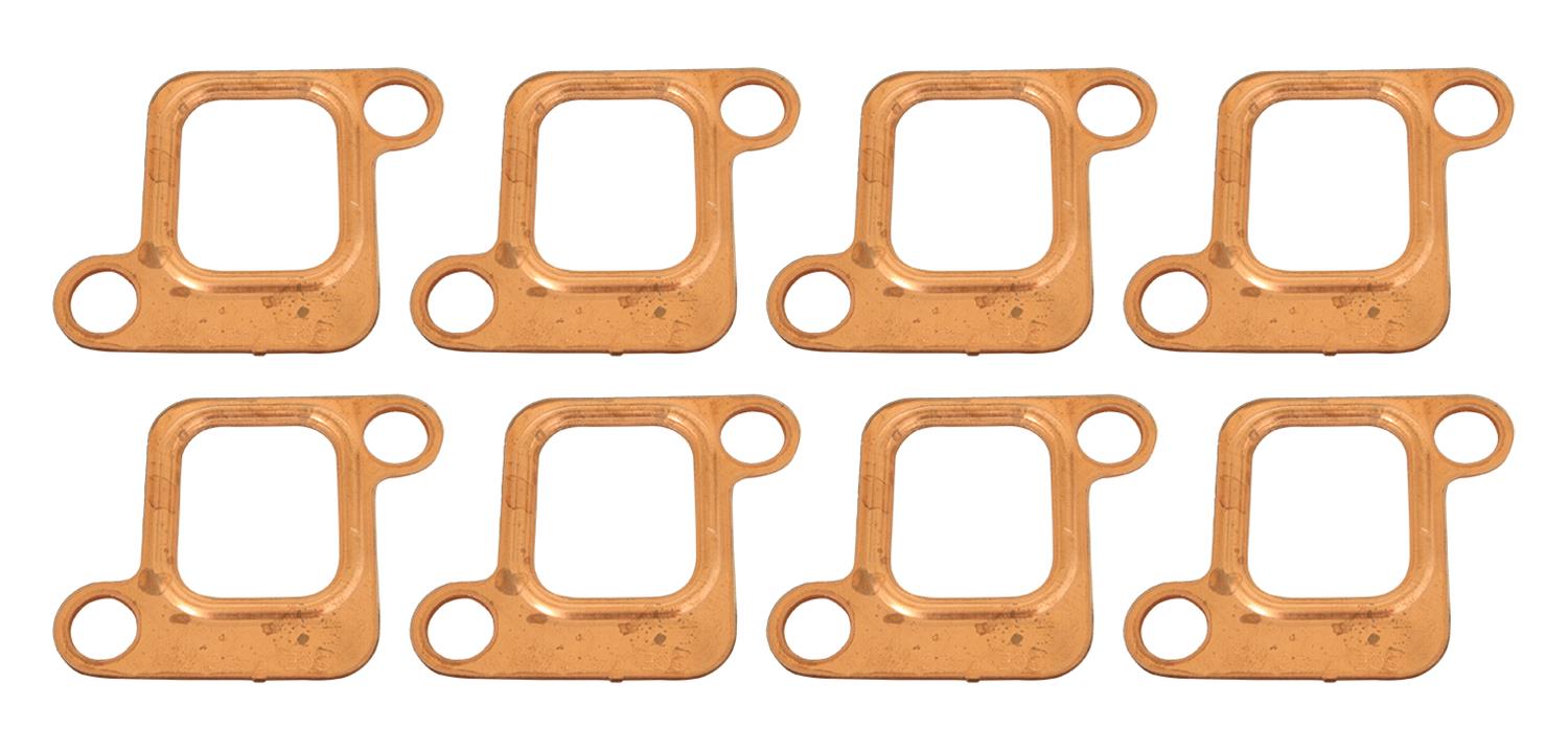 SCE Pro Copper Embossed Exhaust Gaskets 9436 Header and Manifold Gaskets, Embossed, Square Port, Pontiac, Pontiac V8, Pair