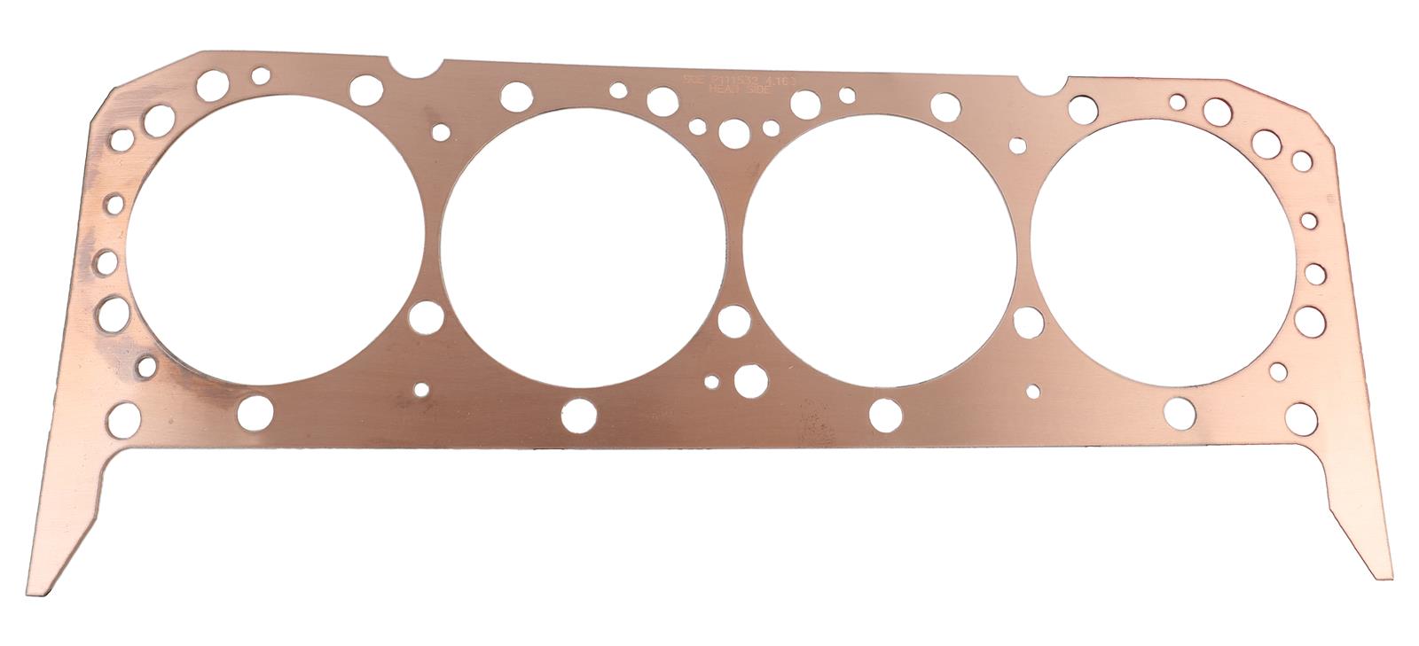SCE Pro Copper Head Gaskets P111532 Gasket, Copper, 4.155 in. Bore, 0.032 in. Thickness, Chevy, Small Block, Each