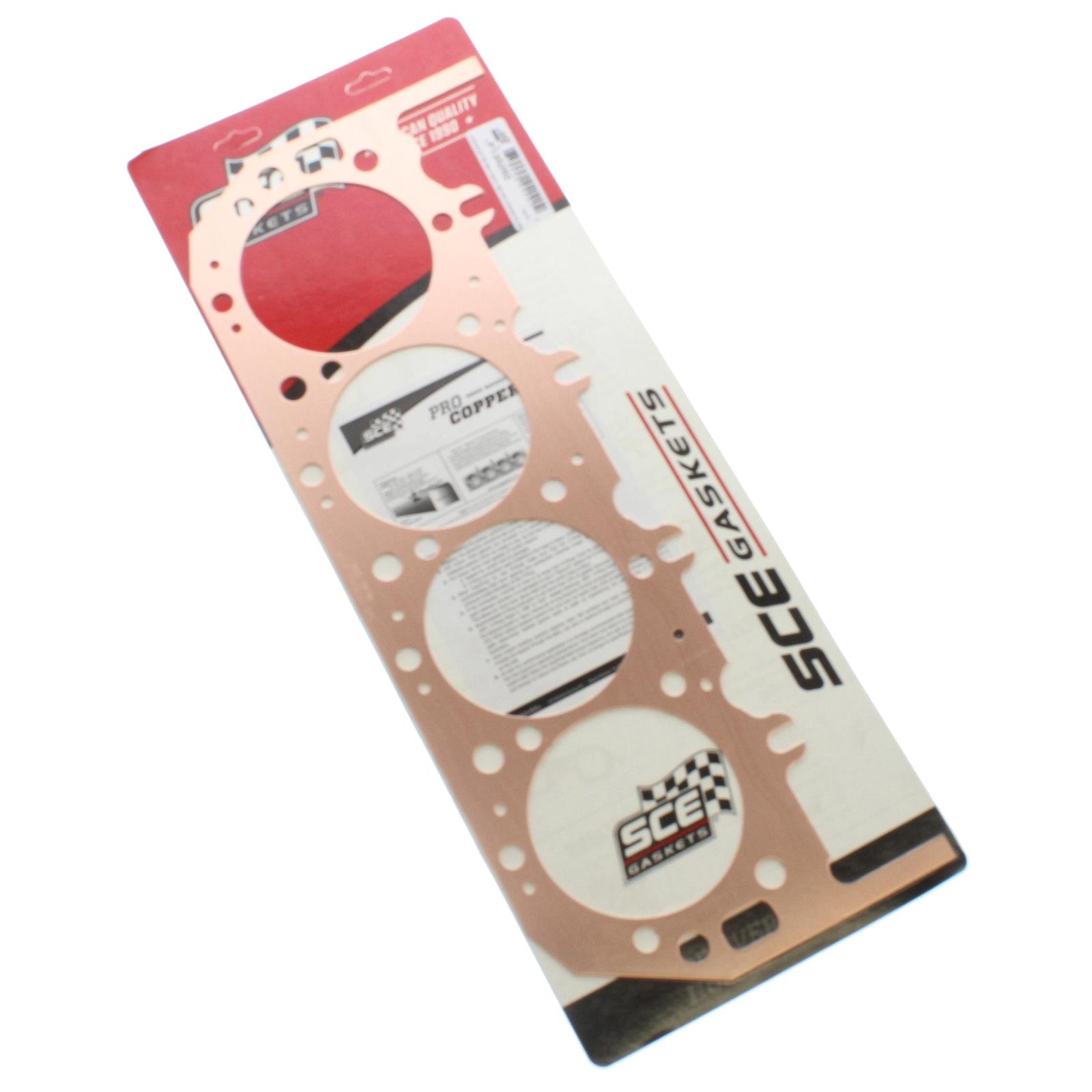SCE Pro Copper Head Gaskets P135262 Gasket, Titan, Copper, 4.520 in. Bore, .062 in. Compressed Thickness, Chevrolet, Big Block MK IV, Each