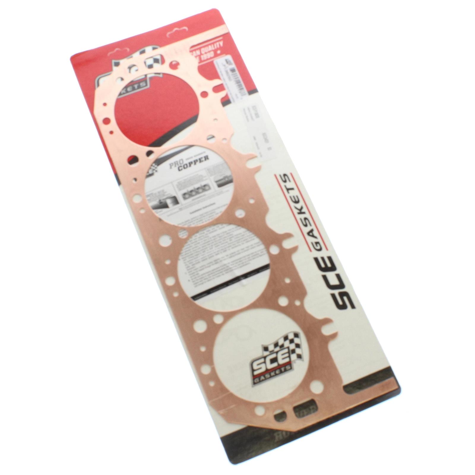 SCE Pro Copper Head Gaskets P136250 Gasket, Titan, Copper, 4.630 in. Bore, .050 in. Compressed Thickness, Chevrolet, Big Block MK IV, Each