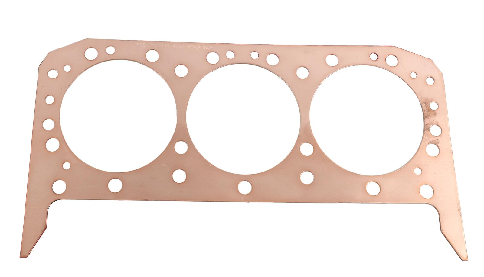SCE Pro Copper Head Gaskets P170643 Gasket, Copper, 4.060 in. Bore, 0.043 in. Thickness, Chevy, 4.3L, V6, Each