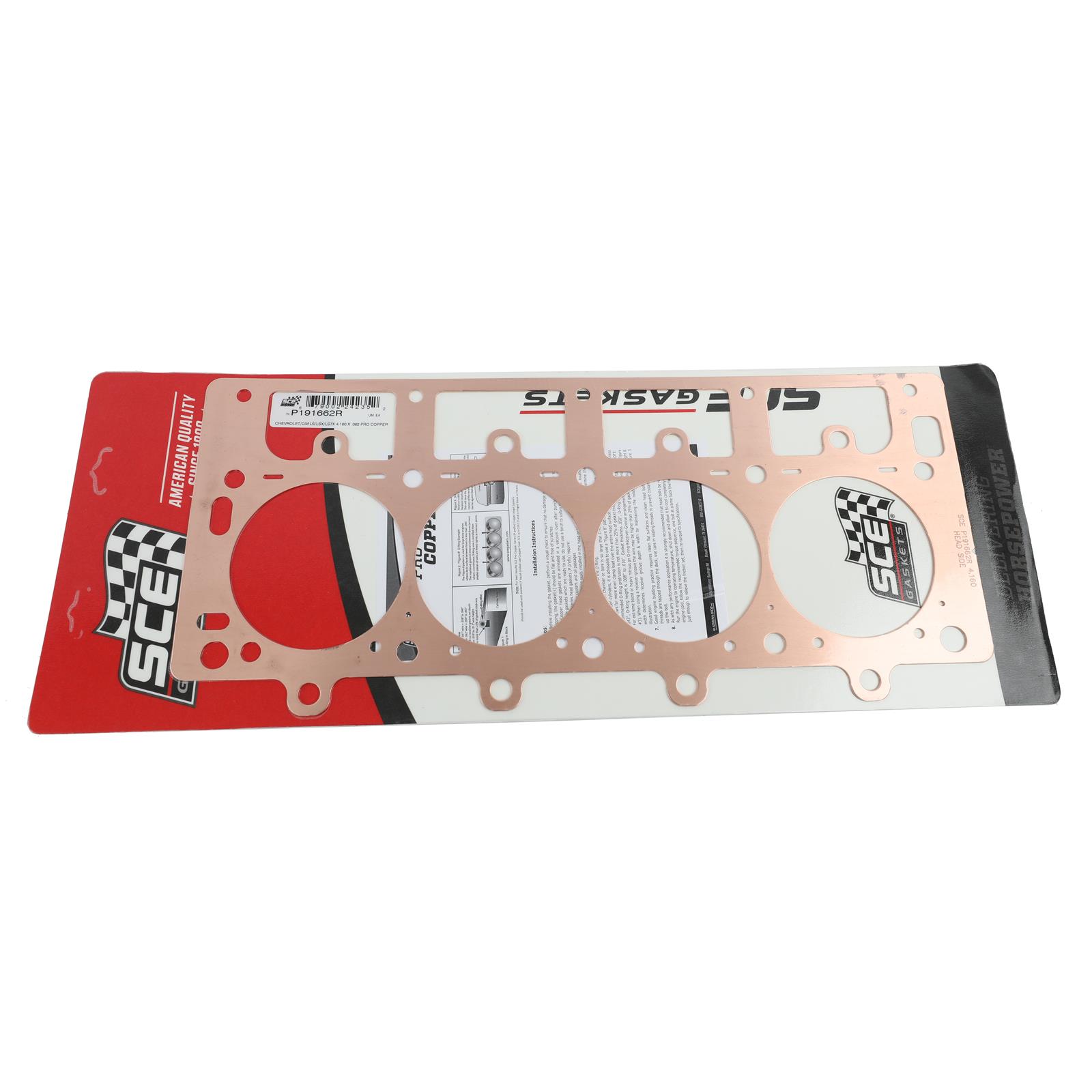 SCE Gaskets P191662R SCE Pro Copper Head Gaskets | Summit Racing