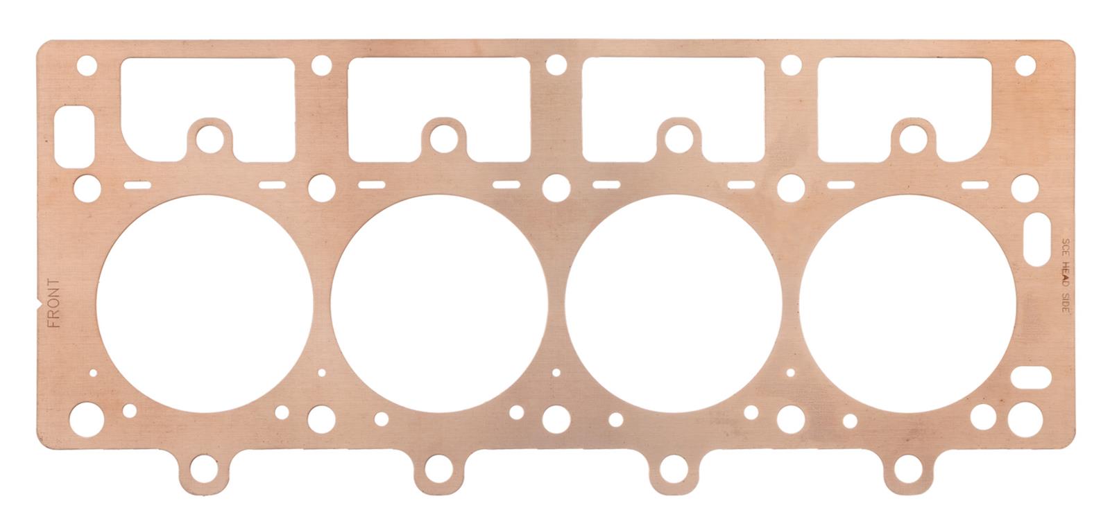 SCE Pro Copper Head Gaskets P192093L Gaskets, 4.200 in. Bore, Copper, 0.093 in. Compressed Thickness, Chevy, 6.0L LS, 6.2L LS, 7.0L LS, Each