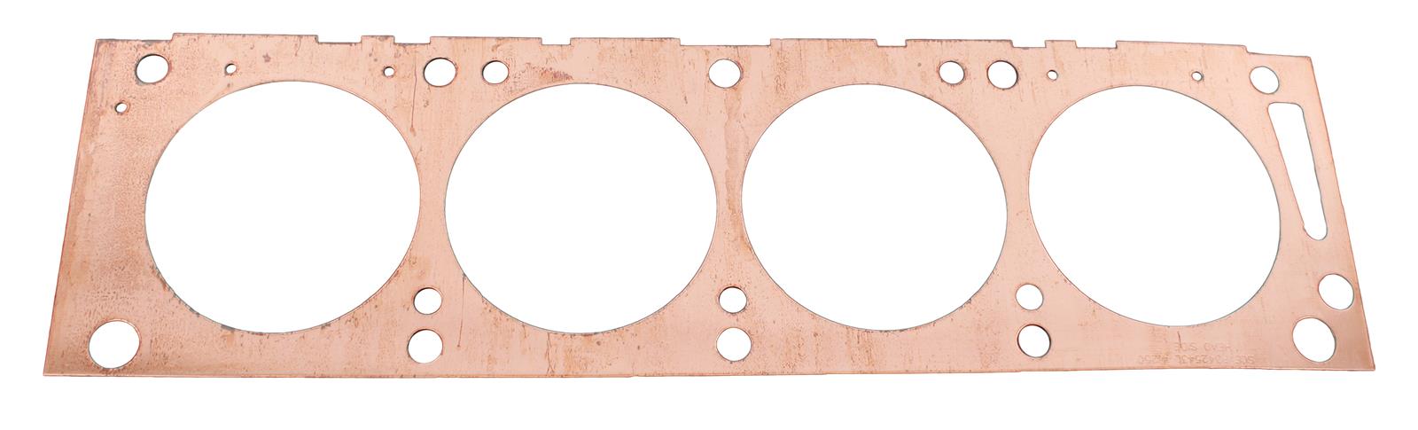 SCE Pro Copper Head Gaskets P342543L Gasket, Copper, 4.250 in. Bore, 0.043 in. Thickness, Ford, 352, 390, 427, 428, Each