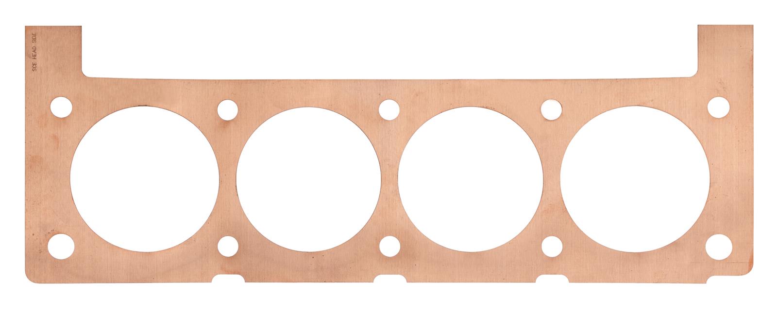 SCE Pro Copper Head Gaskets P356243NWL Gaskets, Copper, 4.630 in. Bore, 0.043 in. Compressed Thickness, Left Side, 10 Bolts Per Side, No Water Passages, Ford, 429, 460, Each
