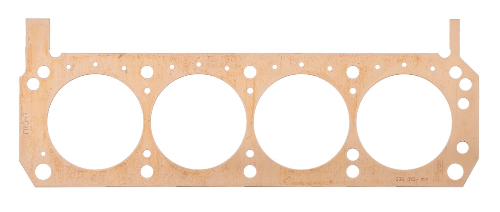 SCE Pro Copper Head Gaskets P360093L Gaskets, Copper, 4.010 in. Bore, 0.093 in. Compressed Thickness, O-ring of the Block or Heads Is Required, Left Side, Ford, 302, 351W, Each