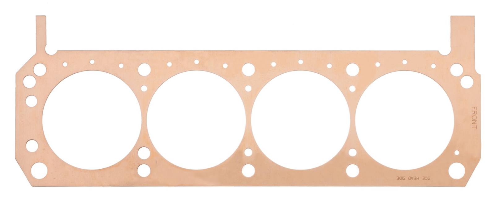 SCE Pro Copper Head Gaskets P361362R Gasket, Copper, 4.135 in. Bore, 0.062 in. Thickness, Ford, 289, 302, 351W, Passenger Side, Each