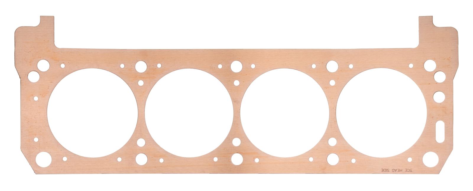 SCE Pro Copper Head Gaskets P391532L Gasket, Copper, 4.160 in. Bore, 0.032 in. Thickness, Ford, 302, 351W, Each