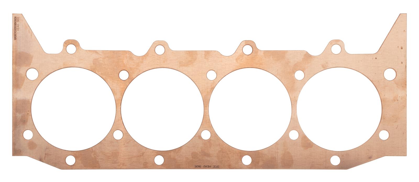 SCE Pro Copper Head Gaskets P407062BNW HEAD GASKET, PRO COPPER,CHEVROLET BB SONNY BILLET 5.0 BC 4.700 X .062 NO WTR PRO COPPER