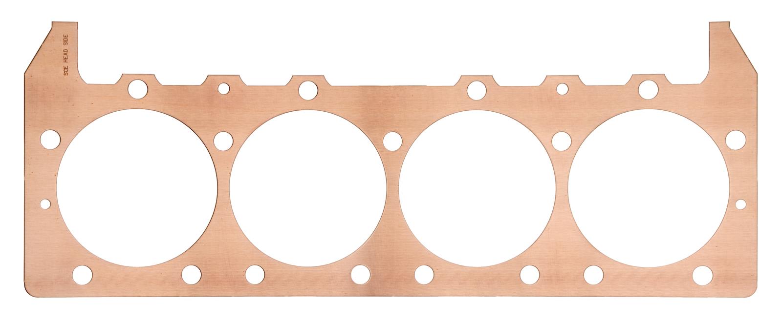 SCE Pro Copper Head Gaskets P645243NW Gaskets, Copper, 4.520 in. Bore, 0.043 in. Compressed Thickness, Chrysler, Dodge, Plymouth, Big Block B/RB, Each