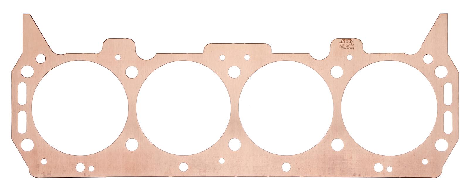 SCE Pro Copper Head Gaskets P713850 Gasket, Copper, 4.380 in. Bore, 0.050 in. Thickness, Buick, 400, 430, 455, Each
