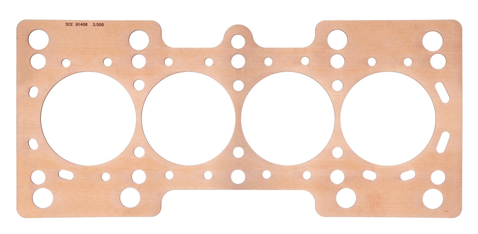 SCE Pro Copper Head Gaskets P914093 Gasket, Copper, 88.90mm Bore, .093 in. Compressed Thickness, for use on Honda®, 2.2L, Each