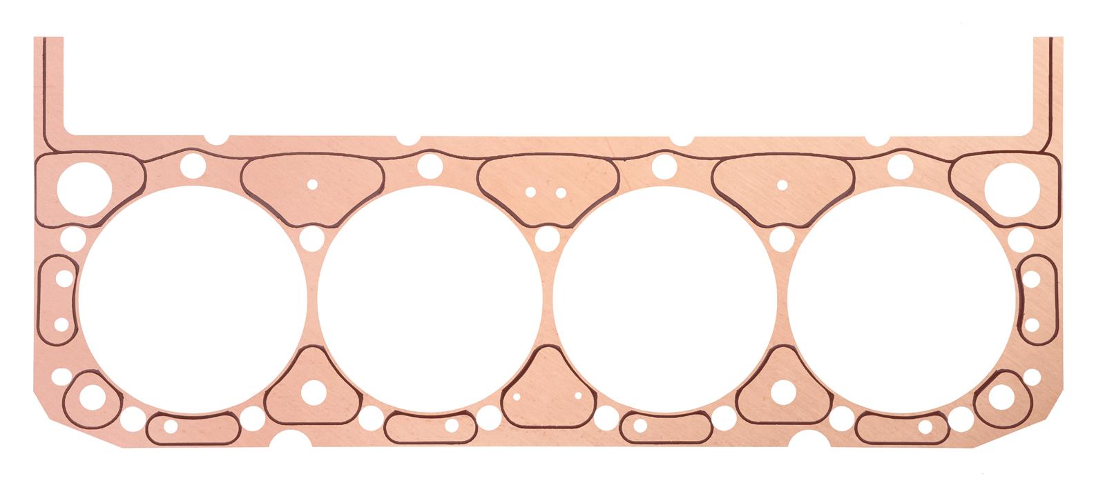 SCE ICS Titan Copper Head Gaskets S110650LT Gaskets, Copper, 4.060 in. Bore, 0.050 in. Compressed Thickness, Chevrolet, 5.7L LT, Each