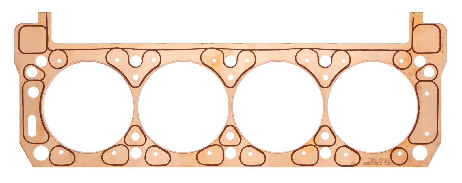SCE ICS Titan Copper Head Gaskets S390672R HEAD GASKET, TITAN COPPER,FORD R302/YATES C3 4.060 X .07 2 TITAN COPPER HD GSKT RIG