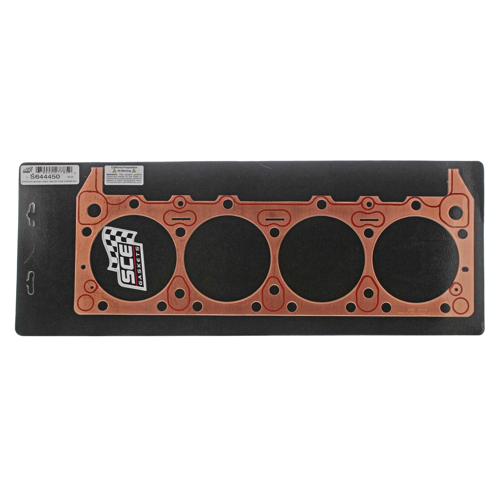 SCE Gaskets S644450 SCE ICS Titan Copper Head Gaskets Summit Racing