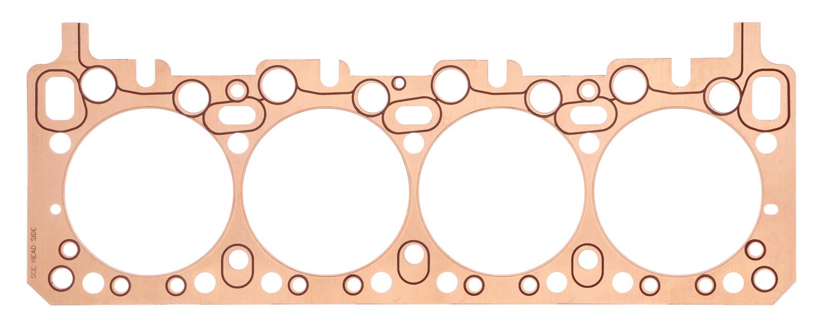 SCE ICS Titan Copper Head Gaskets S665293 Gaskets, Copper, 4.520 in. Bore, Designed To Fit 426-528 Iron Block Street Hemi Cylinder Heads, Dodge, Plymouth, 426 Hemi, Each