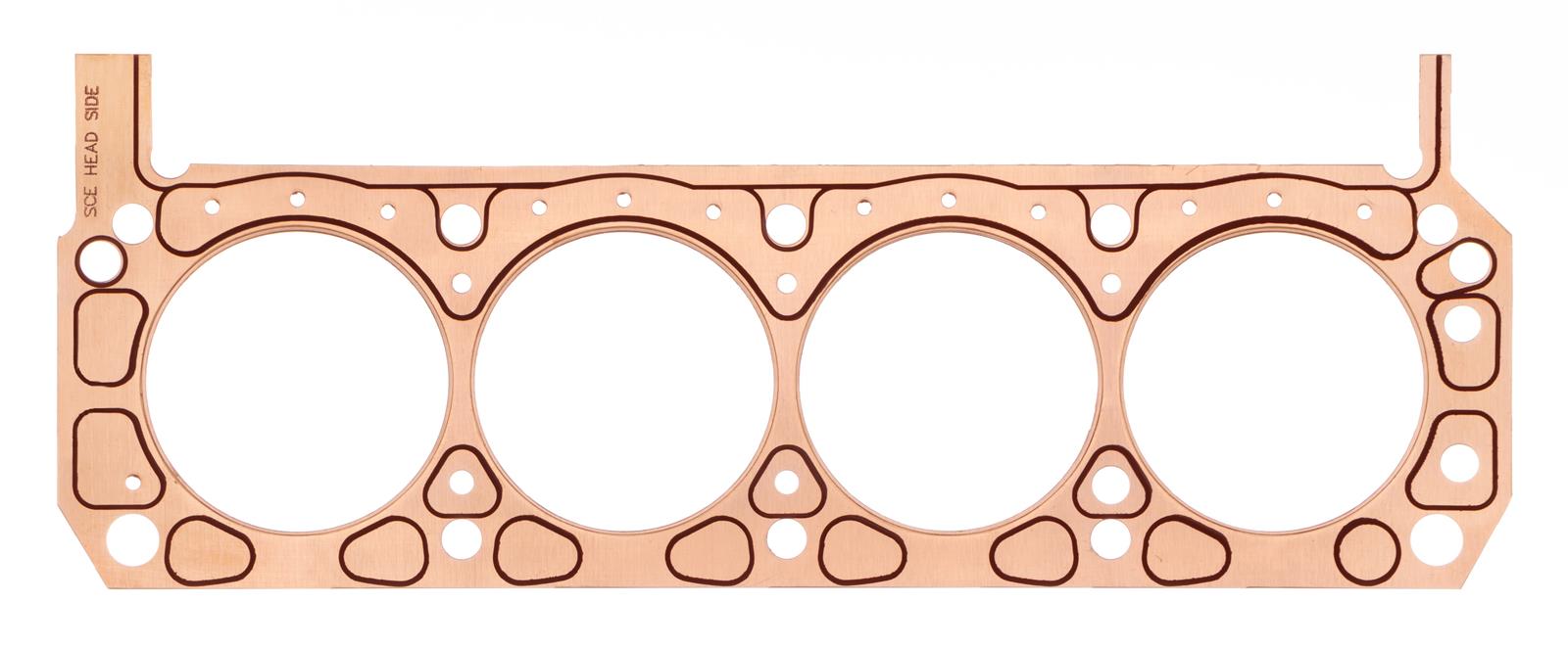 SCE Titan Copper Head Gaskets T360662L Gaskets, Titan, Copper, 4.060 in. Bore, .062 in. Compressed Thickness, Ford, Small Block/351W, Each