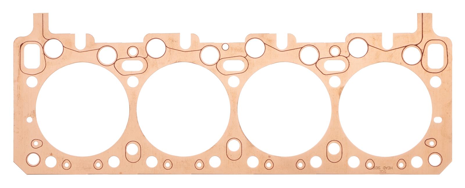 SCE Titan Copper Head Gaskets T665243KB Gaskets, Copper, 4.520 in. Bore, 0.043 in. Compressed Thickness, for Use with Keith Black Aluminum Street Hemi Blocks Only, 426 Hemi, Each