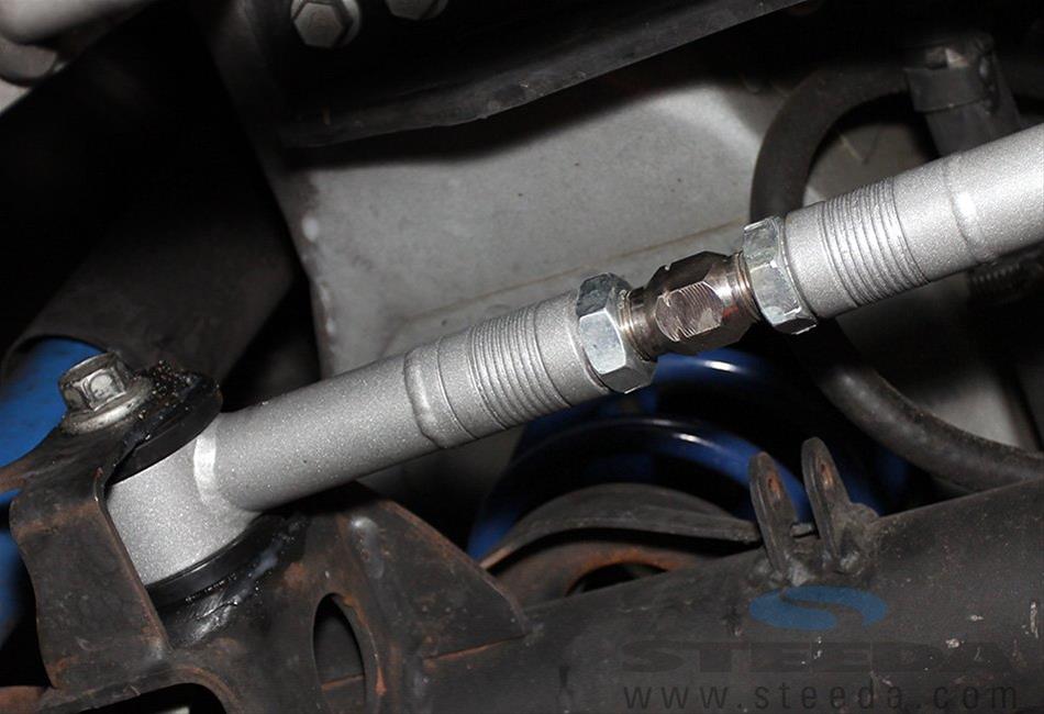 Steeda Panhard Bars for 2005-2014 MUSTANG - 555-2551-A Bar, Chromoly, Silver Powdercoated, Ford, Each