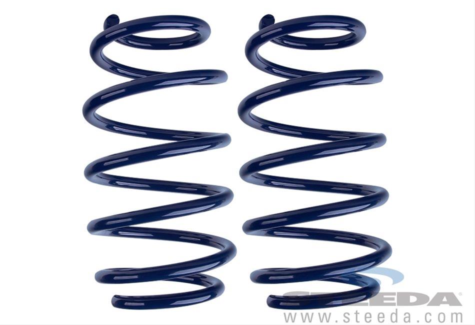 Steeda Sport Suspension Springs for 2015-2022 MUSTANG - 555-8210 Lowering Springs, Sport, Front and Rear Coils, 1.125/1.000 in. Drop, Blue Powdercoated, Ford Mustang, Set of 4 thumbnail 4