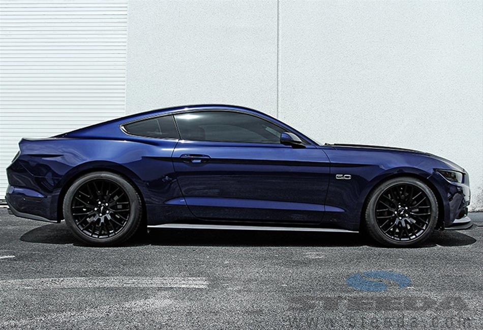Steeda Sport Suspension Springs for 2015-2022 MUSTANG - 555-8210 Lowering Springs, Sport, Front and Rear Coils, 1.125/1.000 in. Drop, Blue Powdercoated, Ford Mustang, Set of 4 thumbnail 2