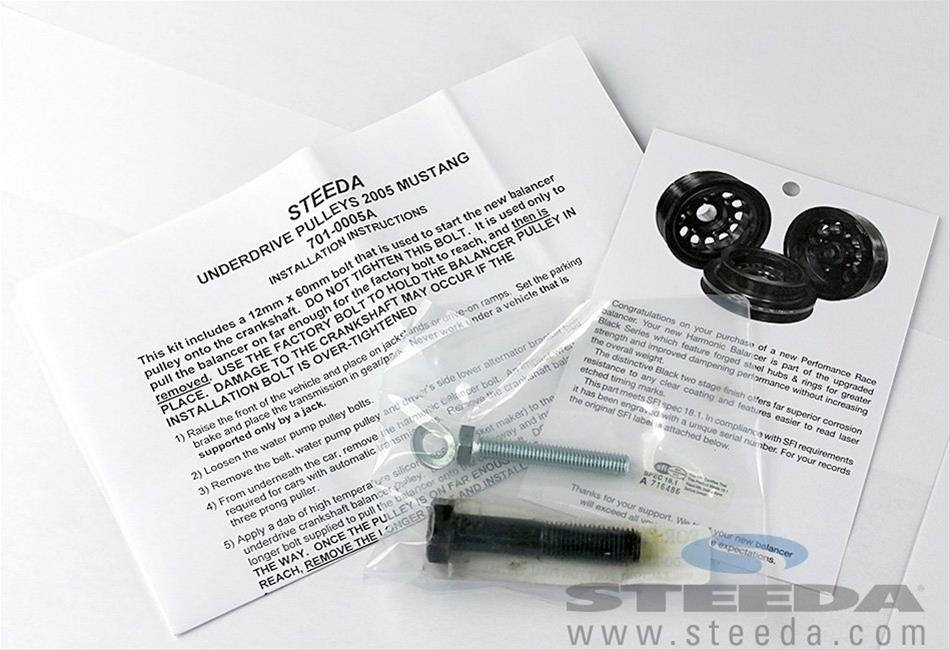 Steeda 7010005A Steeda Underdrive Pulleys Summit Racing