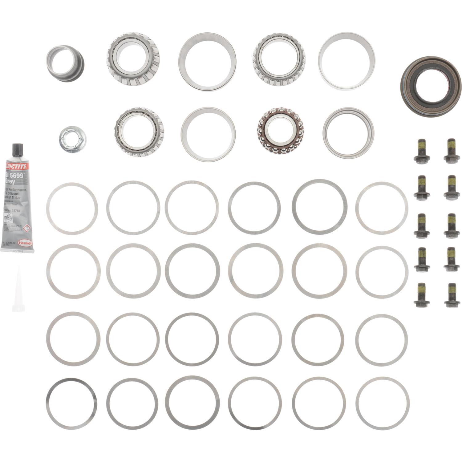 Spicer Drivetrain Products Master Differential Rebuild Kits for 2018-2022 WRANGLER - 10040452 Bearing Kit, Kit, Jeep, Wrangler JL, Dana 35 AdvanTEK, Rear, Kit