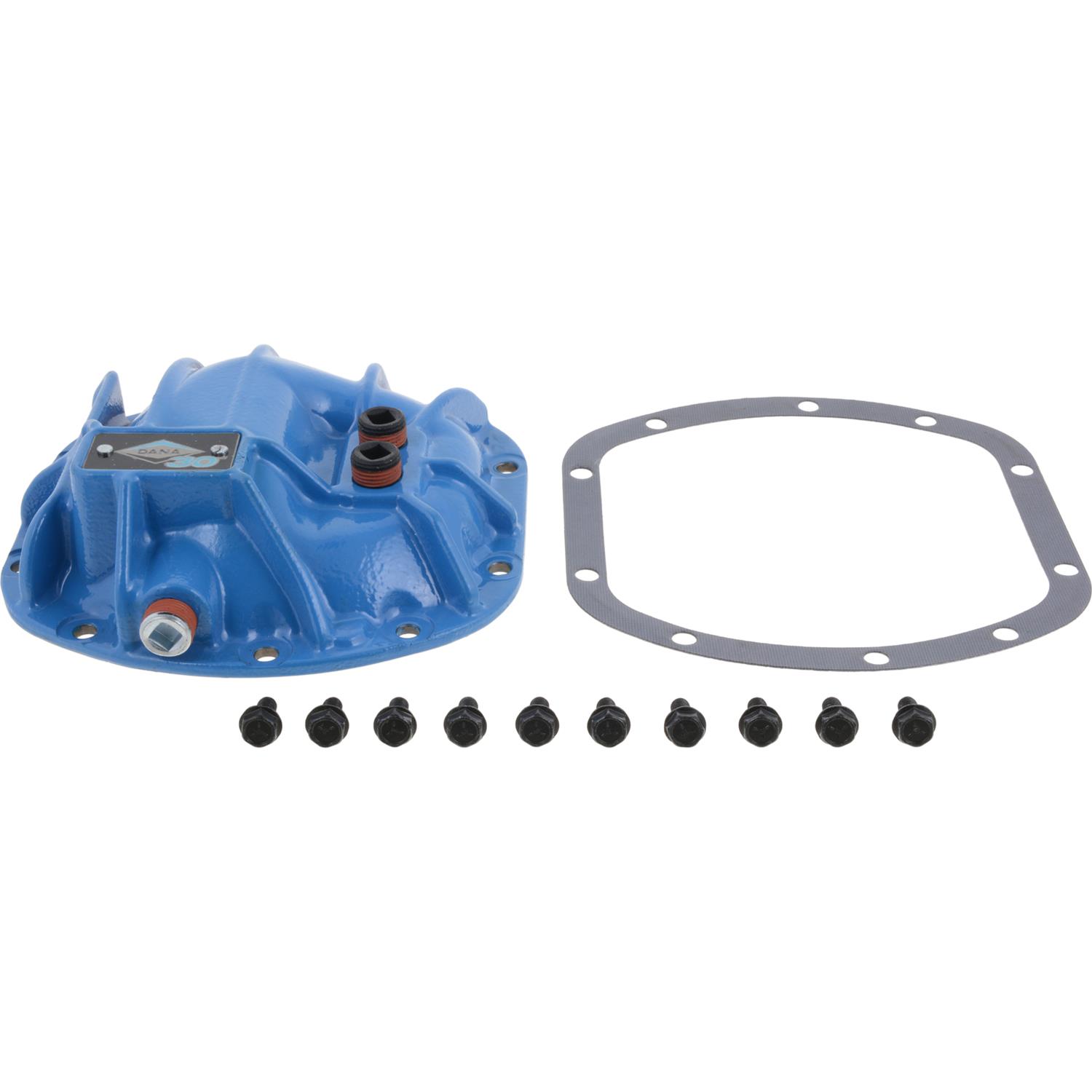 Dana Spicer Drivetrain Products Differential Covers 10048737 Cover, 2007 & Up Wrangler JK Non-Rubicon 30 Front Blue Nodular Iron - Performance (with hardware & Performance Gasket) thumbnail 3