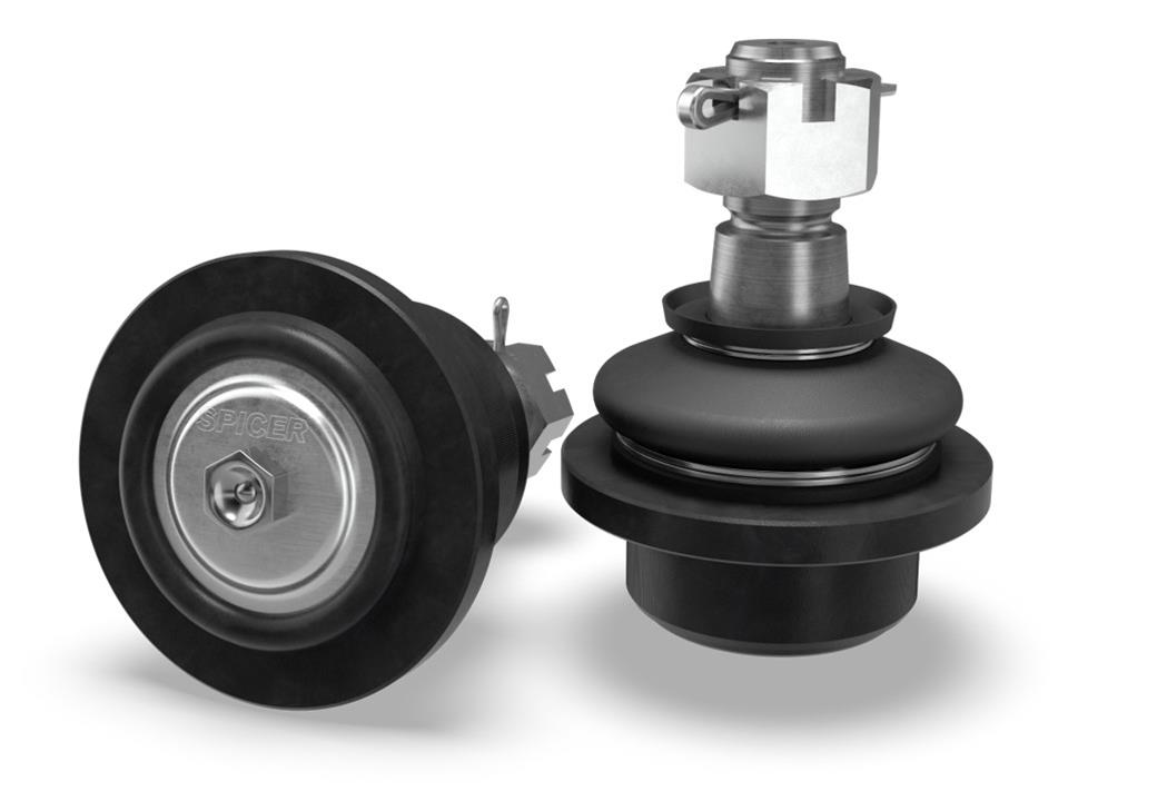 Spicer Drivetrain Products Ball Joints for 2007-2017 WRANGLER, 2018 WRANGLER JK - 10073372 Joint, Heavy Duty, All Steel Design, Greasable, Knurled, Black Boots, Nuts, Cotter Pins, Front Upper and Lower, Jeep, Wrangler JK, Pair