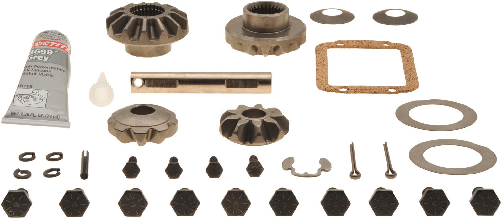 Spicer Drivetrain Products Differential Inner Gear Kits 2002914 Carrier Rebuild and Spider Gears, Kits, Dana 30, Side Gears, Open, 27-spline, 10-bolt, Jeep, Kit