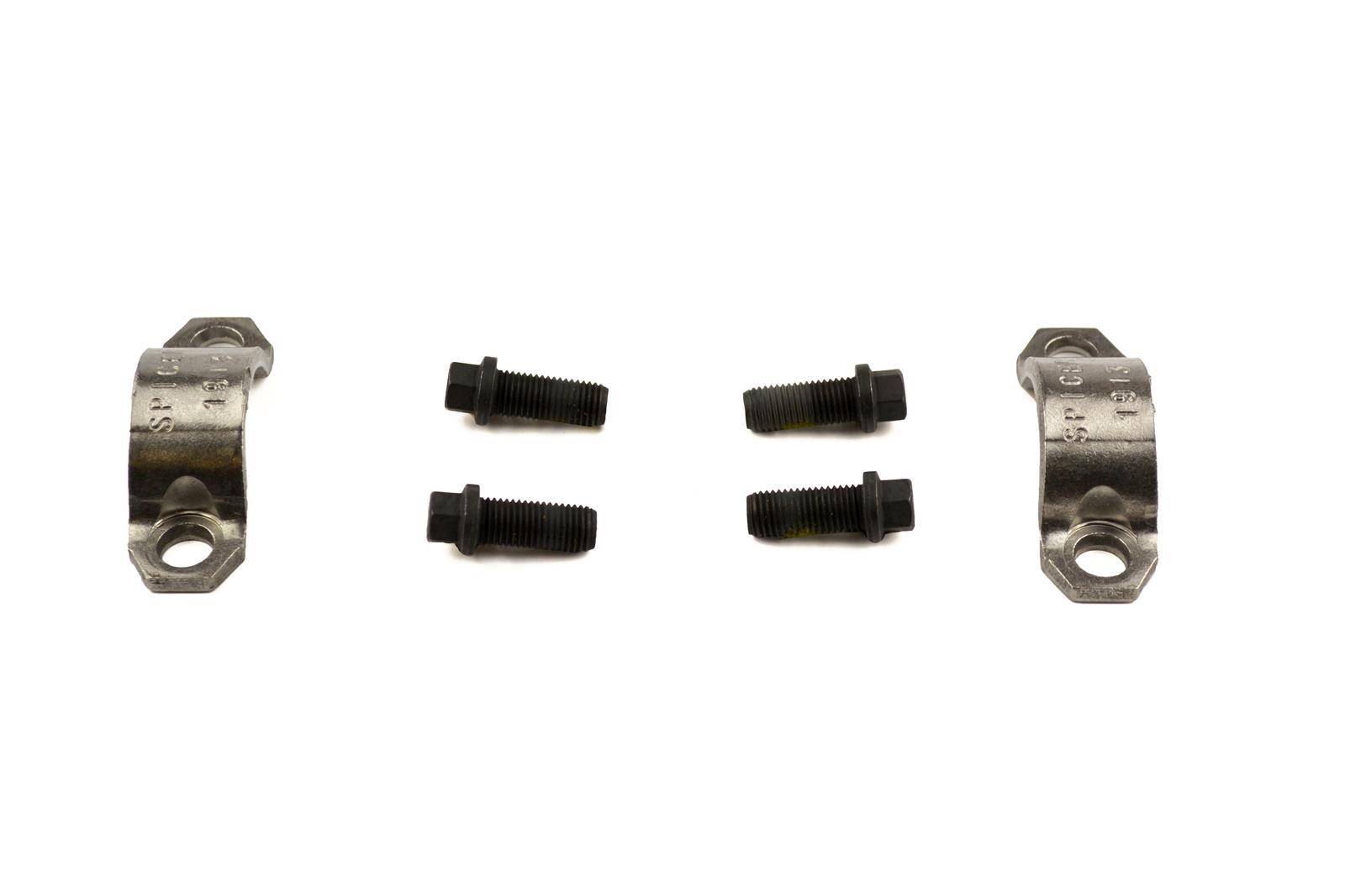 Spicer Drivetrain Products U-Joint Strap Kits 3-70-48X Fasteners, Straps, 1350 Style, Steel, Natural, 1.188 in. Bearing Cap O.D., Pair thumbnail 3