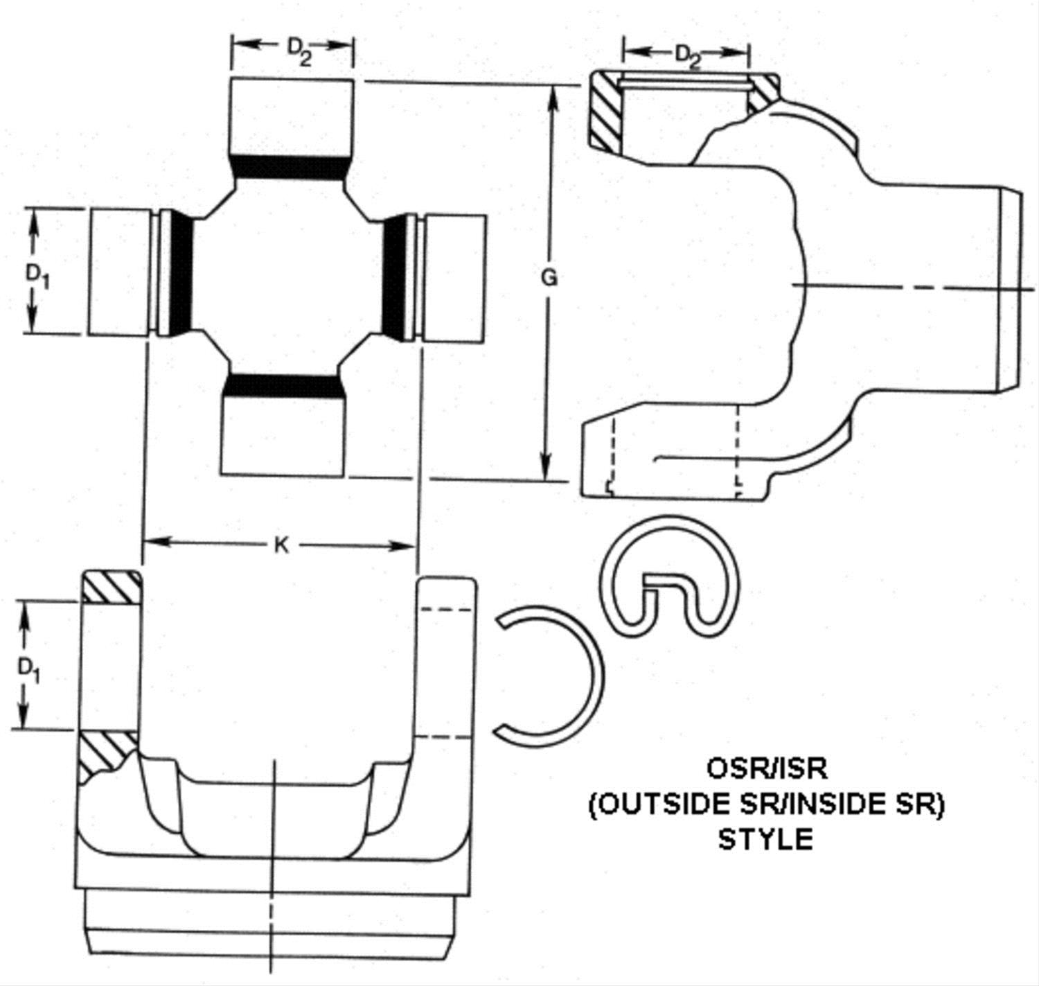Dana Spicer Drivetrain Products U-Joints 5-3250X U-JOINT thumbnail 2
