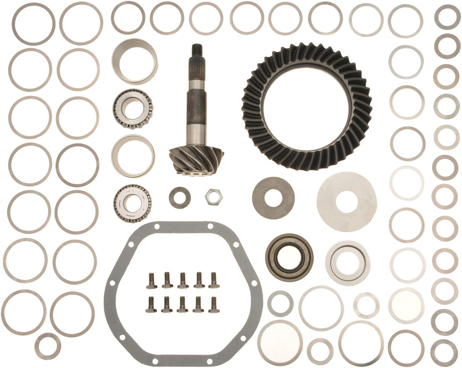 Spicer Drivetrain Products Ring and Pinion Gear with Installation Kits 706017-4X Dana 44 3.73 Gears Gears, 3.73:1 Ratio, 26-spline, Standard Rotation, Kit, 44, Kit