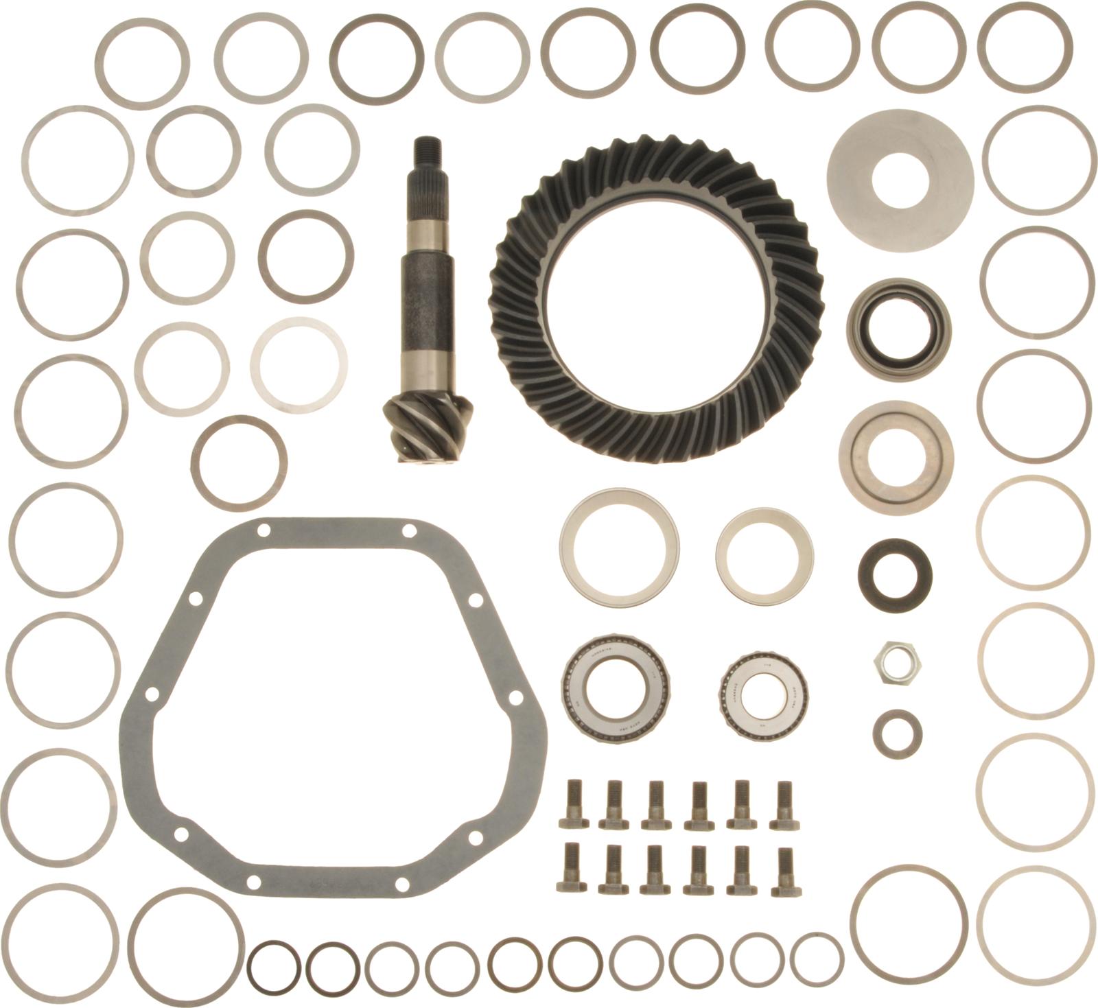 Spicer Drivetrain Products Ring and Pinion Gear with Installation Kits 706033-7X Dana 60 6.17 Gears Gears, 6.17:1 Ratio, 29-spline, Standard Rotation, Kit, 60, Kit