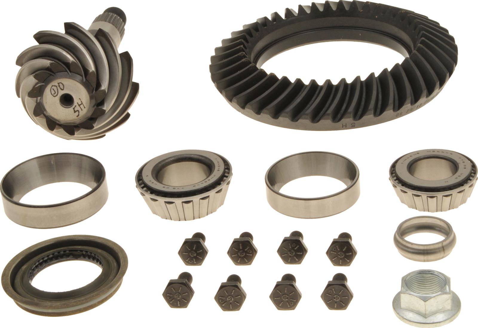 Spicer Drivetrain Products Ring and Pinion Gear with Installation Kits for 1993-2001 CHEROKEE, 1993-1998 GRAND 1987-2001 WRANGLER - 707244-7X Gears, 3.55:1 Ratio, 26-spline, Standard Rotation, Kit, Dana 35, Kit
