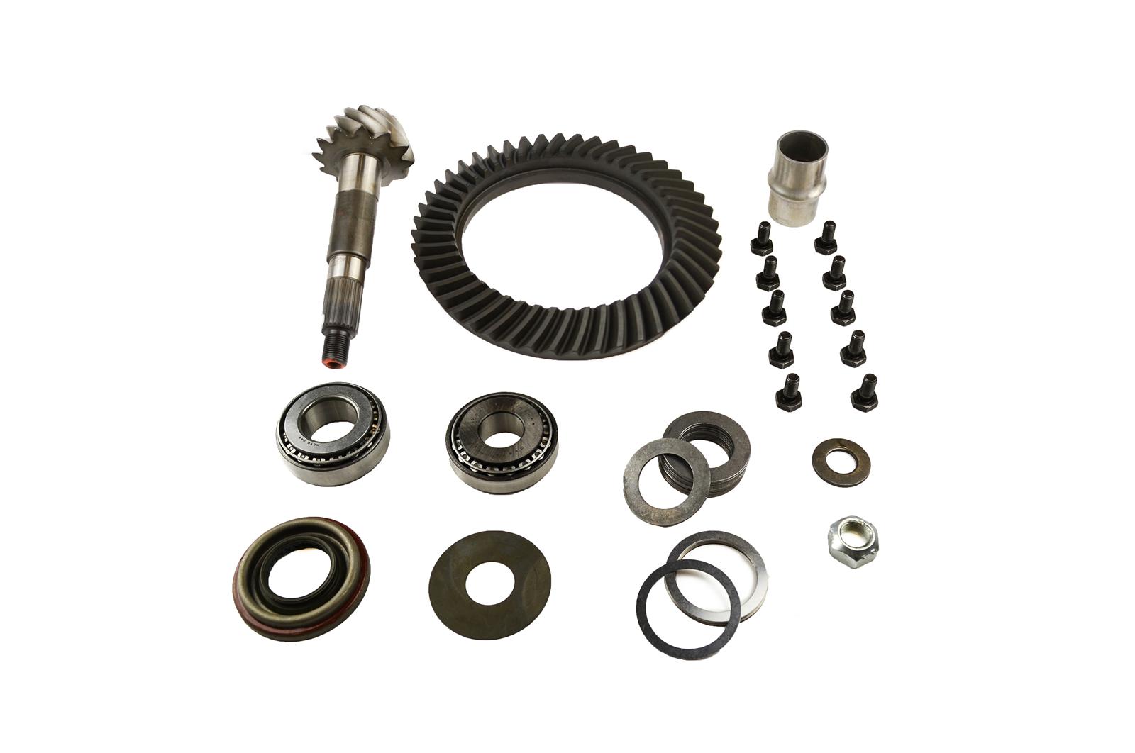 Spicer Drivetrain Products Ring and Pinion Gear with Installation Kits 707338-3X Dana 44 4.09 Gears Gear, Kit, 4.09:1, Standard Rotation, 44, Kit