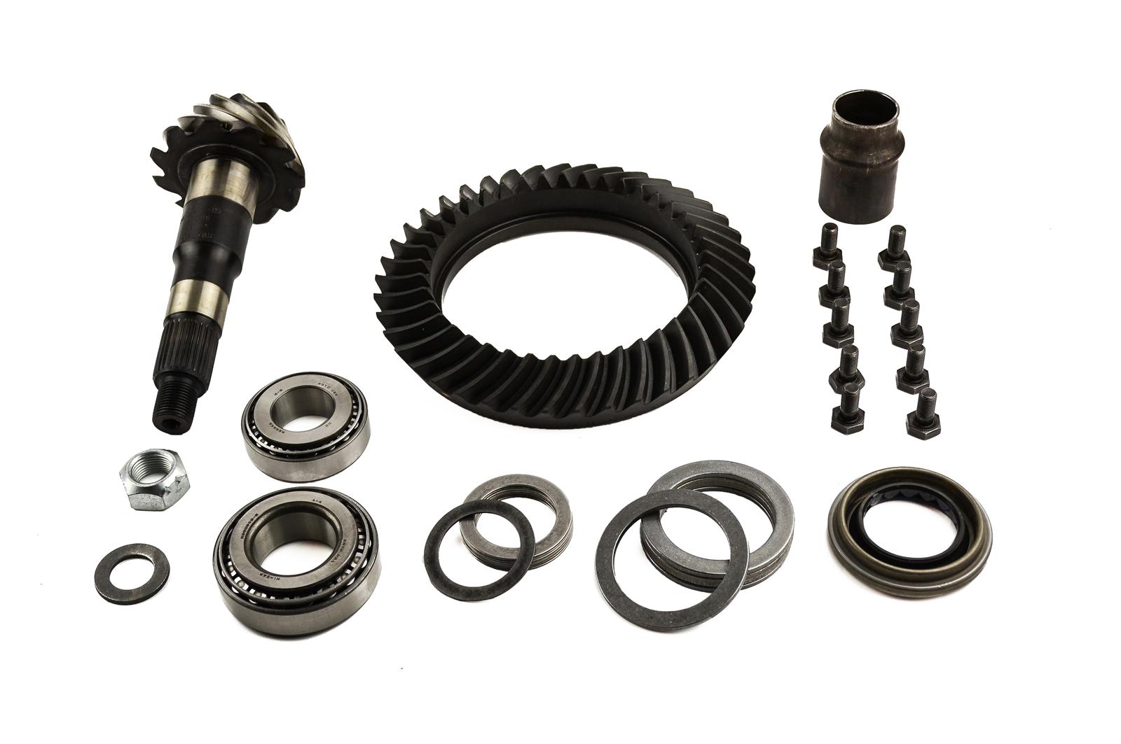 Spicer Drivetrain Products Ring and Pinion Gear with Installation Kits 707381-4X Dana 44 3.73 Gears Gears, 3.73:1 Ratio, 29-spline, Standard Rotation, Kit, 44, Kit