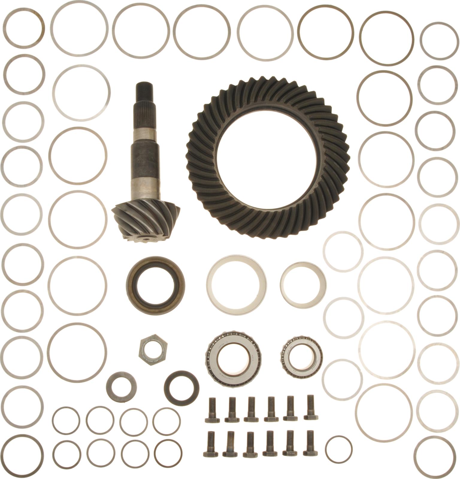 Spicer Drivetrain Products Ring and Pinion Gear with Installation Kits 708026-1 Dana 80 3.54 Gears Gears, 3.54:1 Ratio, 37-spline, Standard Rotation, Kit, 80, Kit