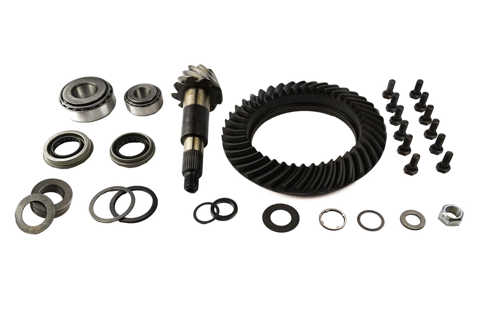 Spicer Drivetrain Products Ring and Pinion Gear with Installation Kits 708074-5 Dana 70 4.56 Gears Gears, 4.56:1 Ratio, 29-spline, Standard Rotation, Kit, 70, Kit