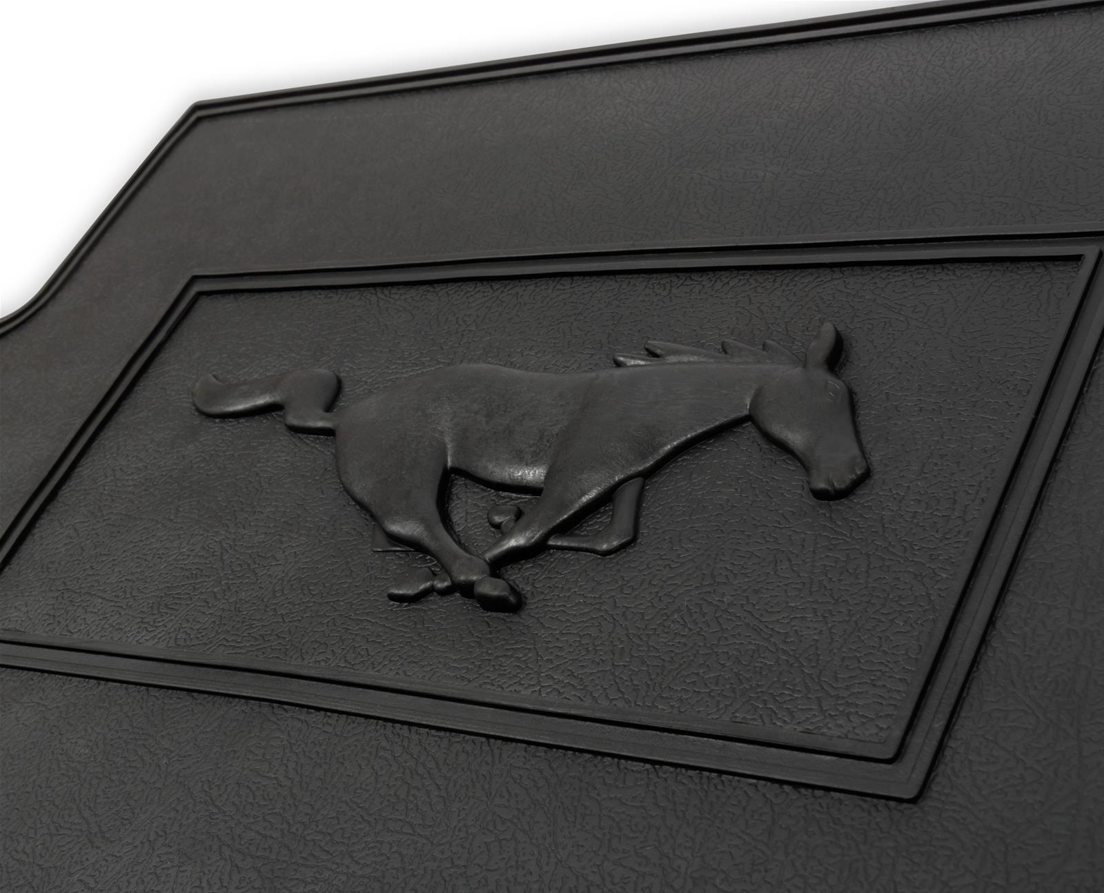 Scott Drake C5ZZ-6513086-BK Scott Drake Rubber Pony Floor Mats