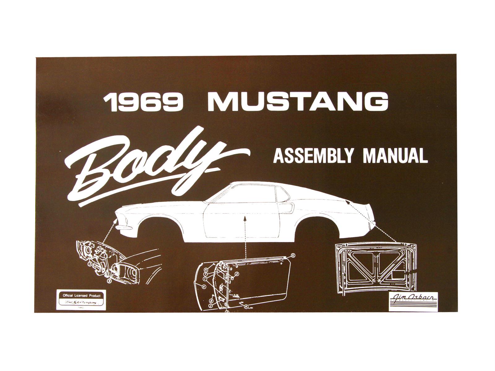 Scott Drake AM26 Scott Drake 1969 Mustang Body Assembly Manuals