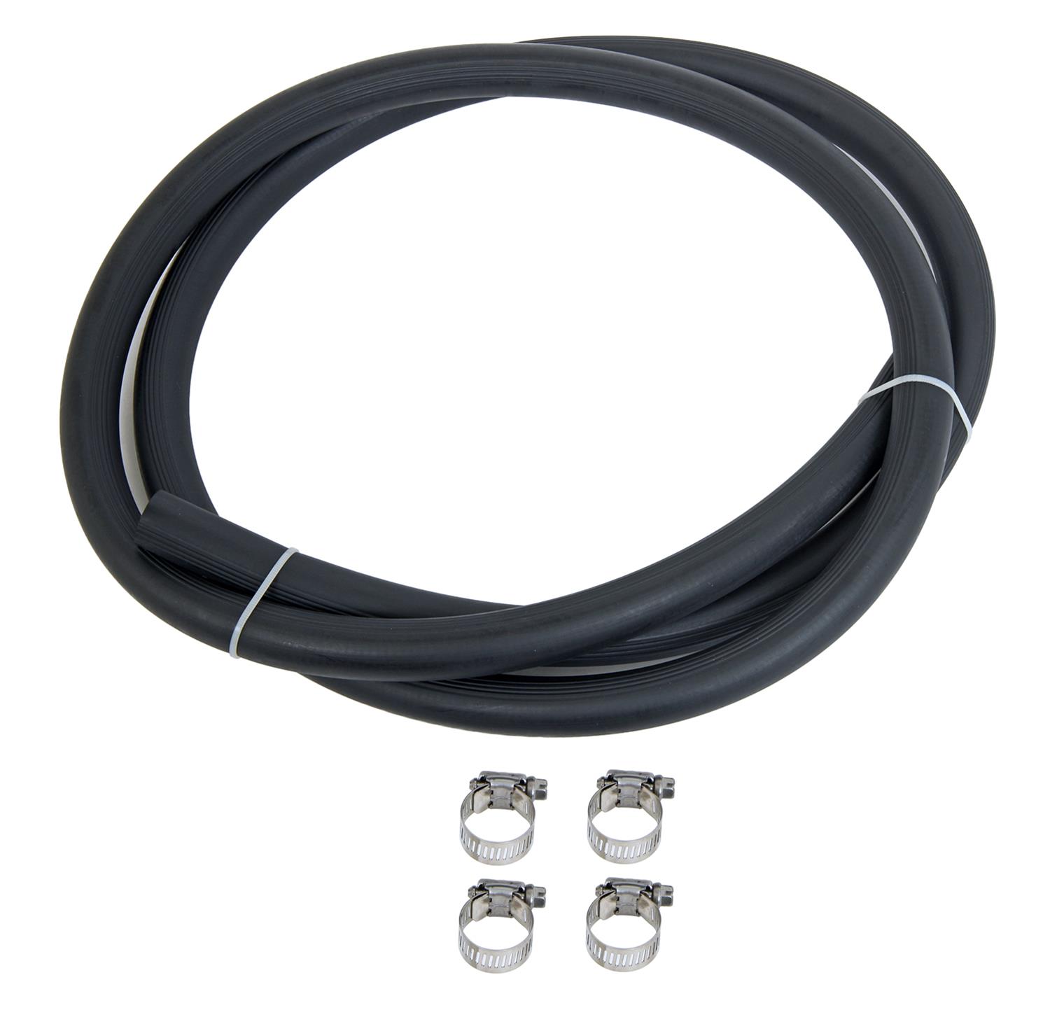 Scott Drake Heater Hoses C5ZZ-18472-K Hose, Rubber, Black, Clamps, Ford, Kit