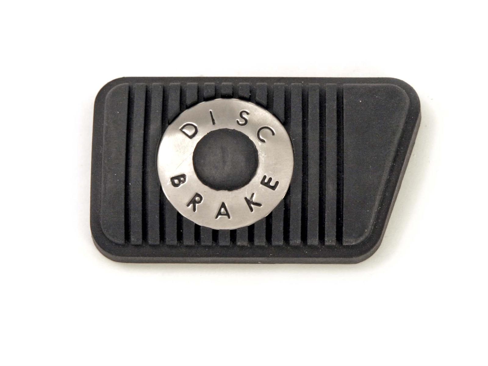 Scott Drake Pedal Pads C5ZZ-2454-D Pad, Brake Position, Rubber, Black, Ford, Mercury, Each