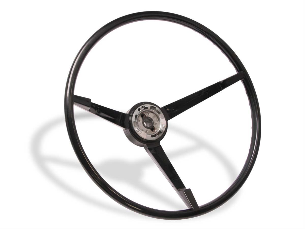 Scott Drake Replacement Steering Wheels C5ZZ-3600-BK Wheel, Replacement, ABS Plastic, Black, Ford, 2-Bolt Mount, Each