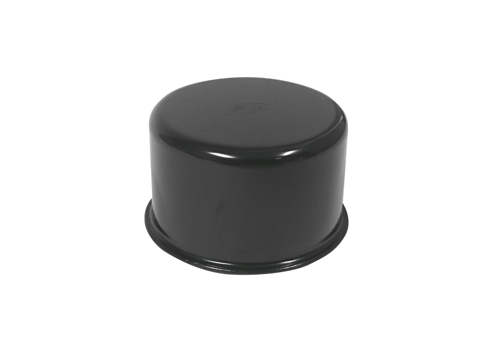 Scott Drake Valve Cover Oil Caps C5ZZ-6766-FR Cap, Round, Push-in, Steel, Matte Black, FoMoCo Top Style, Ford, Each