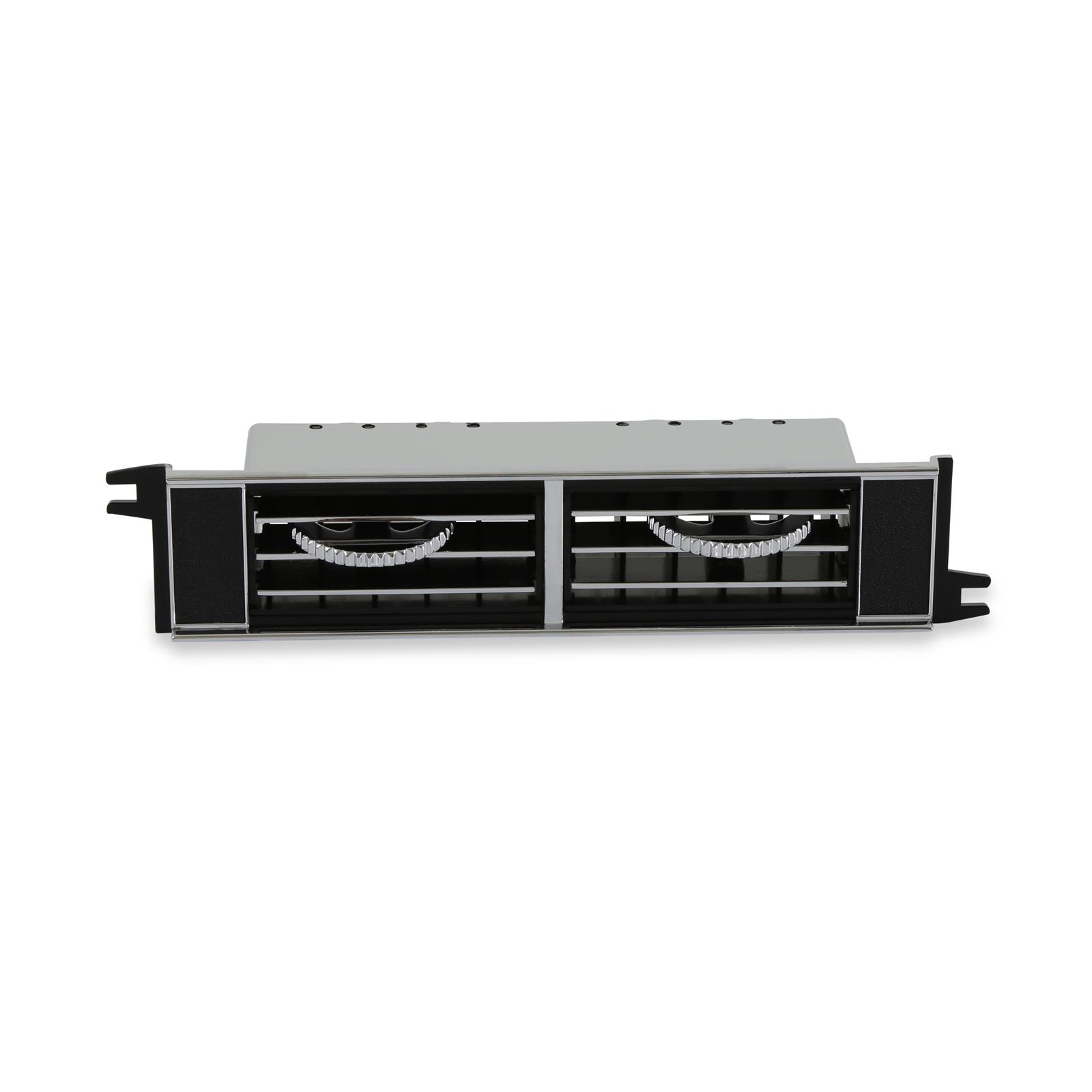 Scott Drake Air Conditioner Registers C7ZZ-19893-C Register, Rectangular, In-dash, Center, Plastic, Black/Chrome, Ford, Each thumbnail 4