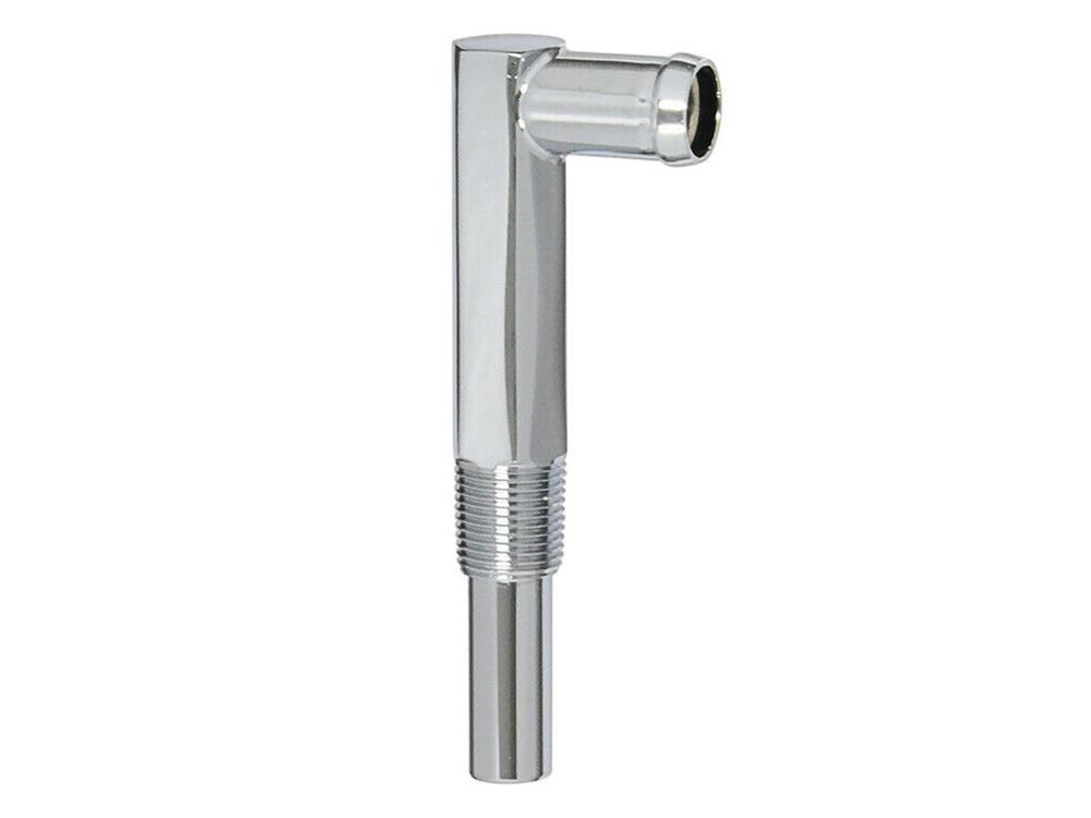 Scott Drake Heater Hose Elbow Fittings C8AZ-18599-C Fitting, Elbow, 90 degree, Steel, Chrome, 3/8 in. NPT Male Threads, 5/8 in. Nipple, Each thumbnail 2
