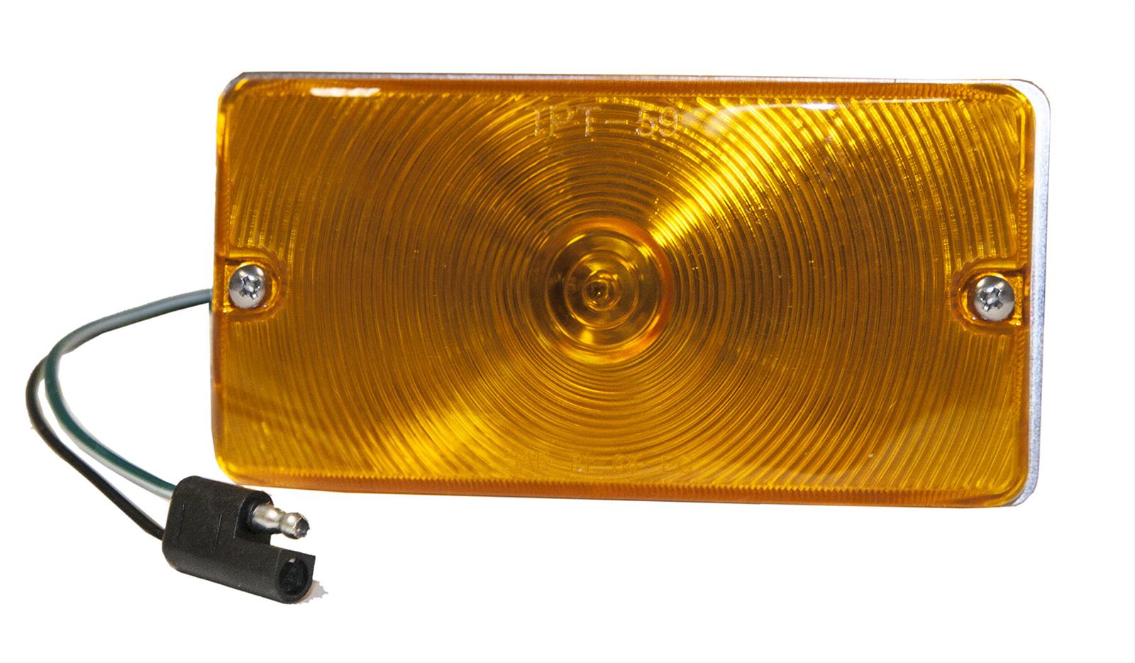 Scott Drake Parking Lights D2BZ-13200-A Light Assemblies, Amber Lens, Ford, Each