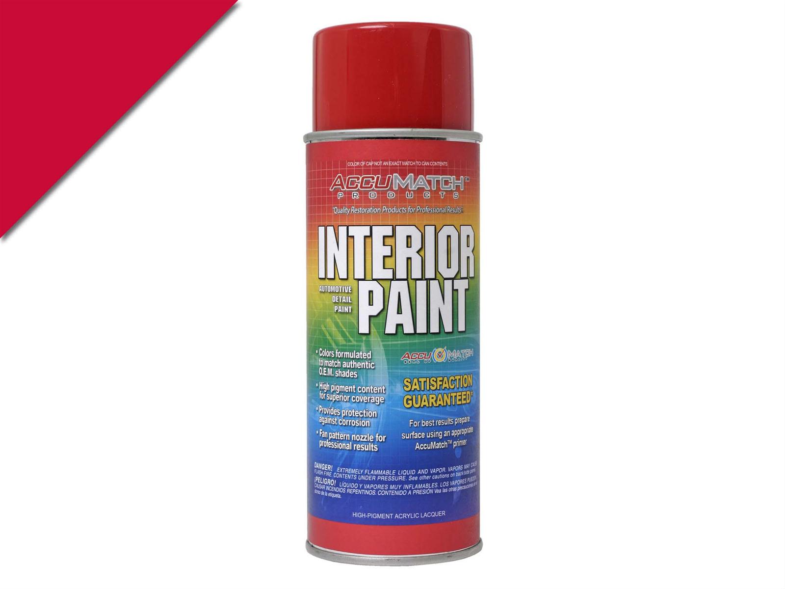 Scott Drake AccuMatch Interior Paint 12 oz. Semi-gloss Red L-6022 Paint, AccuMatch, Interior, Lacquer, Bright Red, Semi-gloss, oz., Aerosol, Ford, Each thumbnail 4